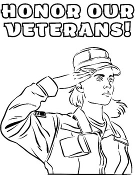 Thank a veteran printable coloring pages by henrycreated tpt