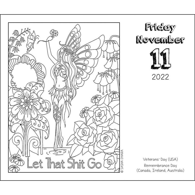 Calm the fck down coloring day