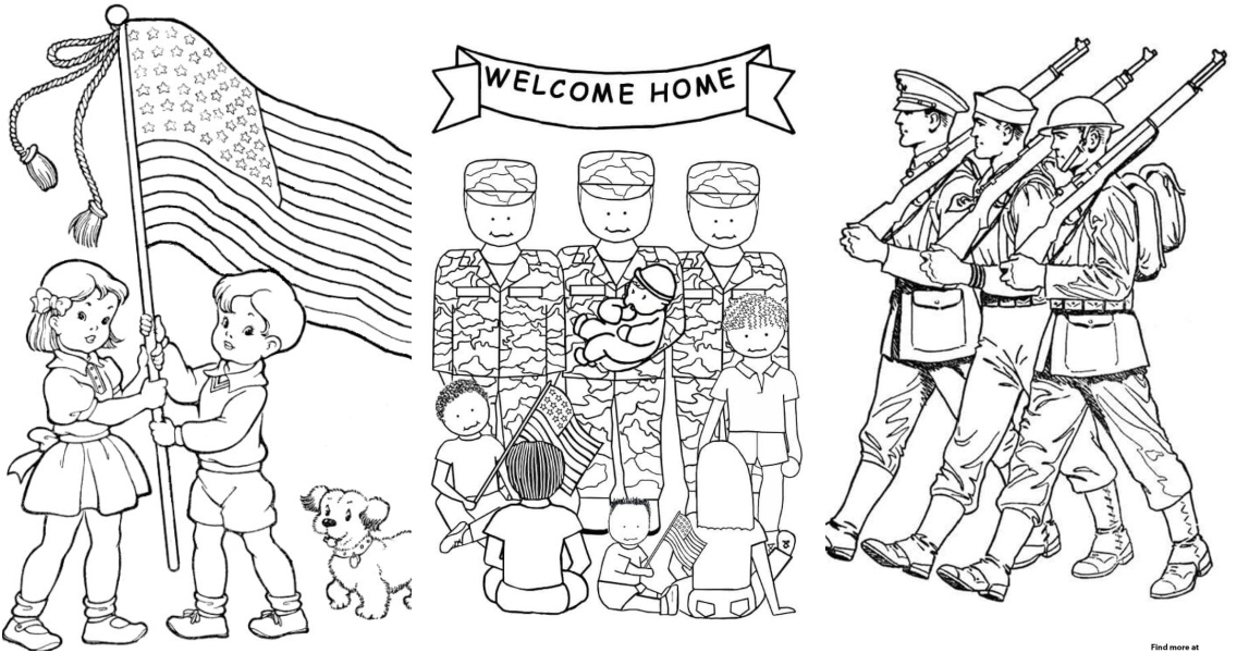 Free veterans day coloring pages for kids and adults
