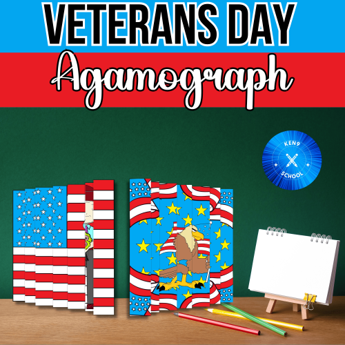 Veterans day craft agamograph art coloring activities patriotic agamograph made by teachers
