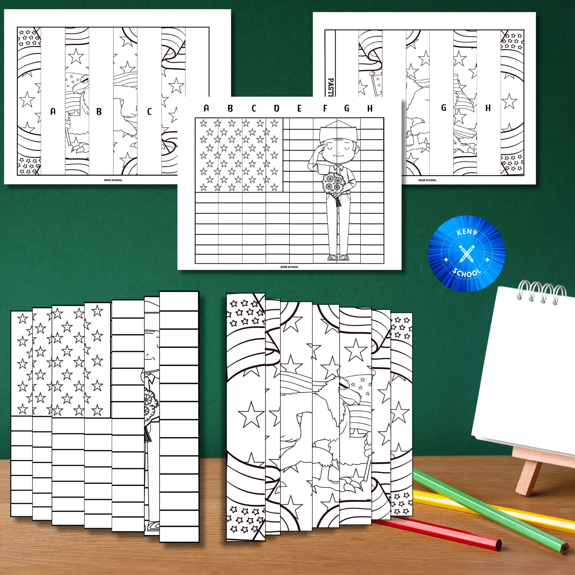 Veterans day craft agamograph art coloring activities patriotic agamograph made by teachers