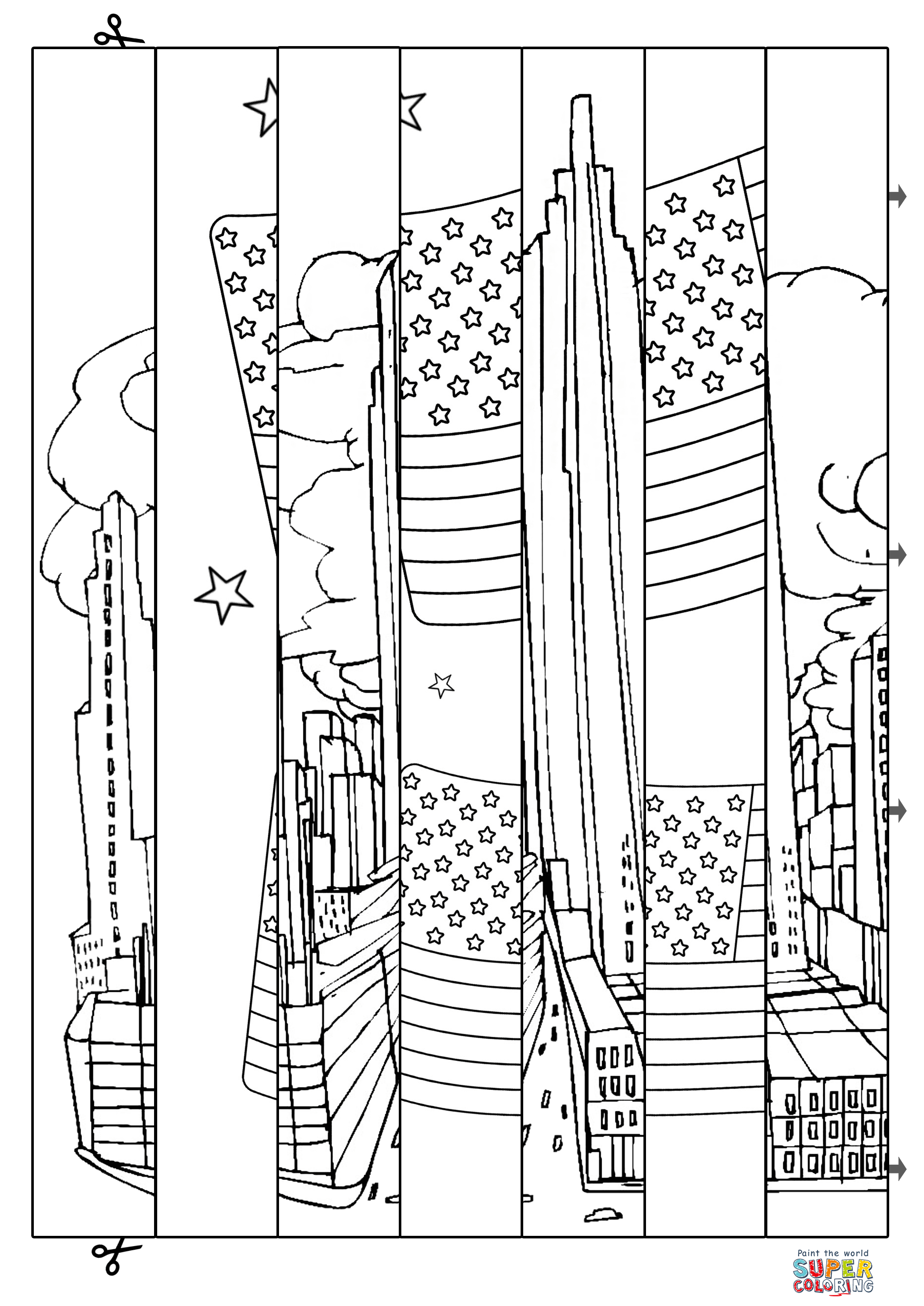 Us patriotic day agamograph template free printable papercraft templates