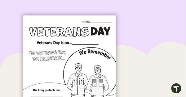 Veterans day teaching resources for nd grade teach starter