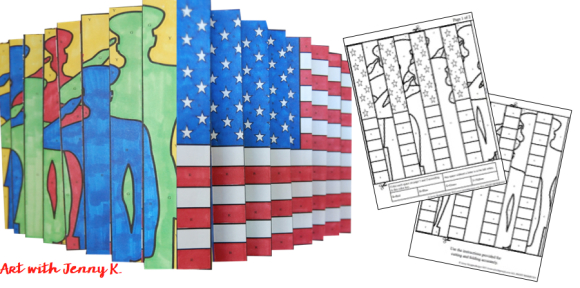 Free printable patriotic agamograph template