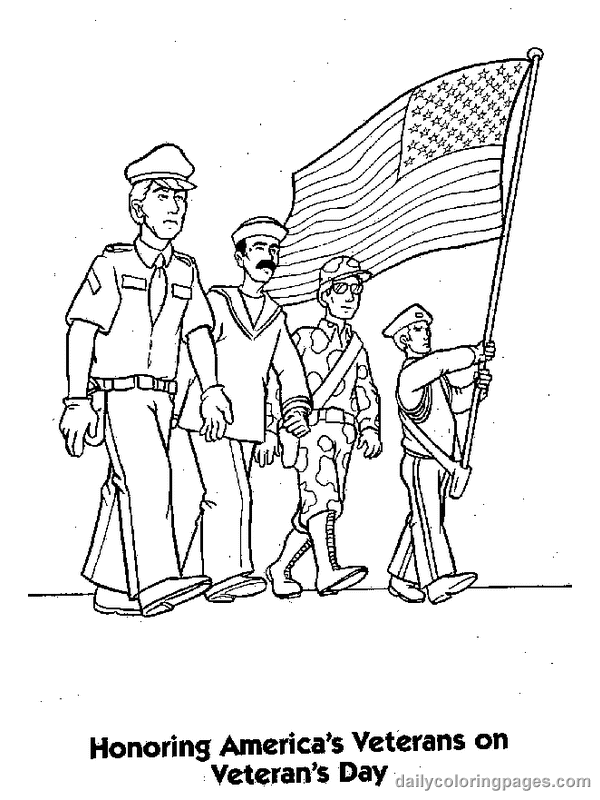 Get this veterans day coloring pages for preschool