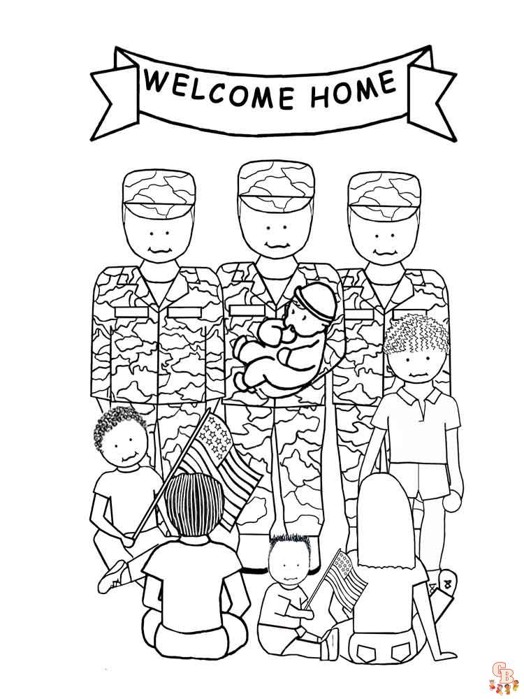 Veterans day coloring pages free education for kids