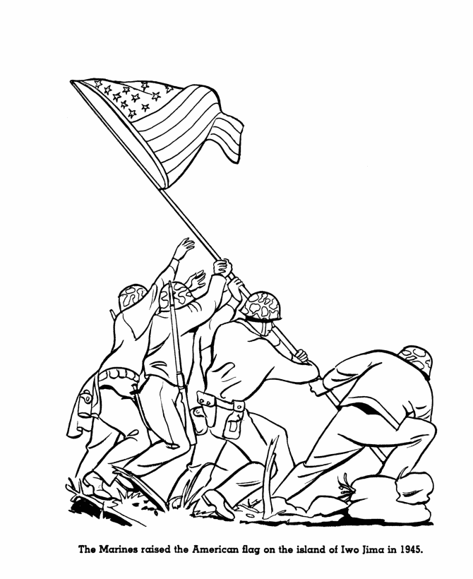 Veterans day coloring pages