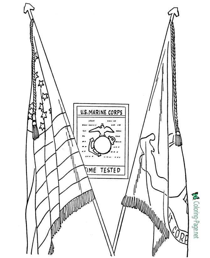 Veterans day coloring pages
