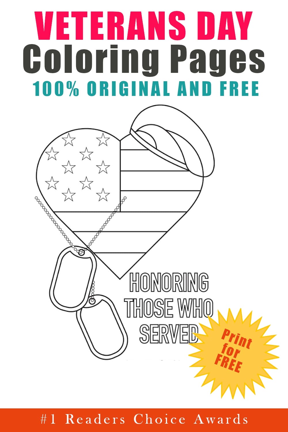 Veterans day coloring pages free printables