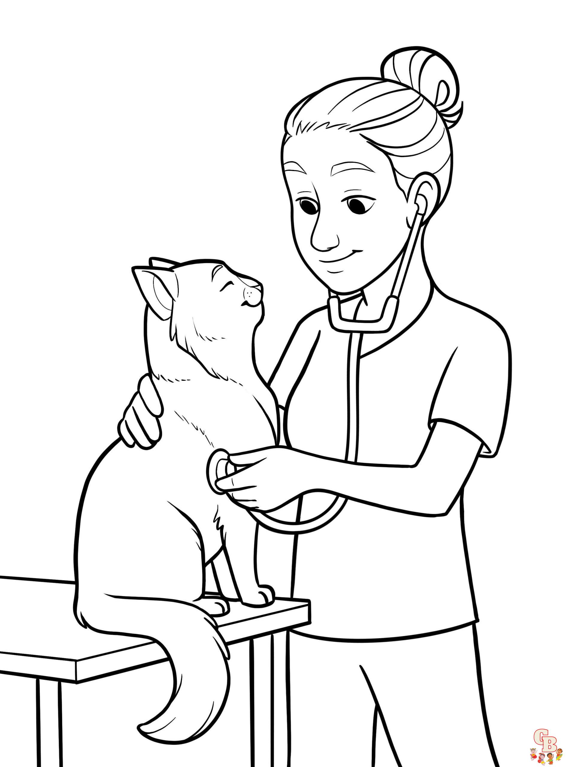 Printable vet coloring pages free for kids and adults