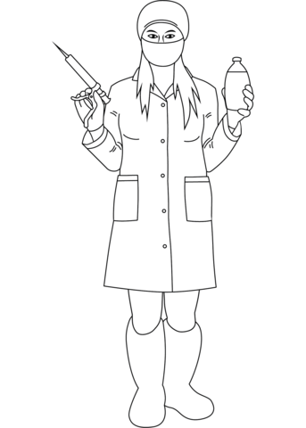 Veterinarian coloring pages free coloring pages