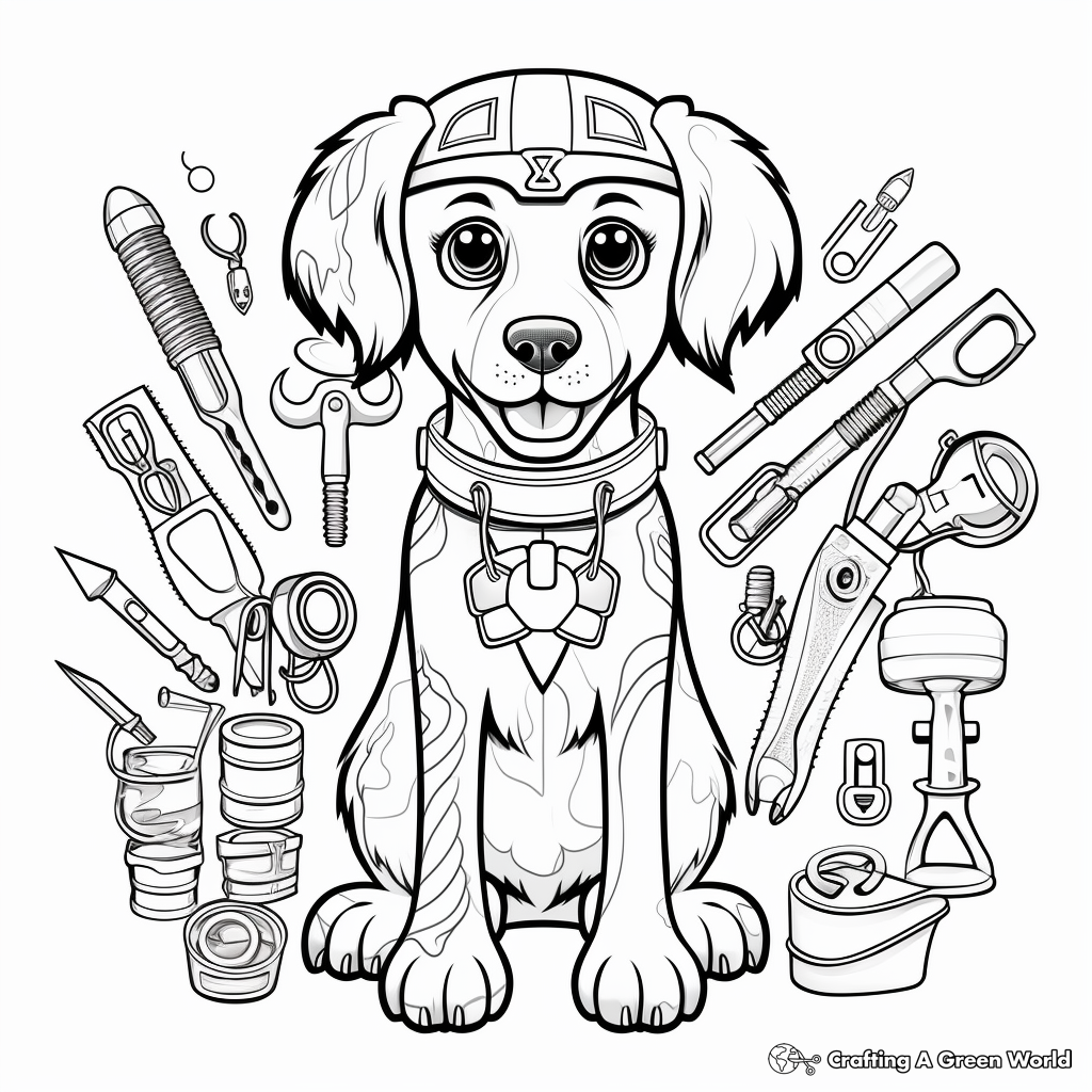 Veterinary coloring pages