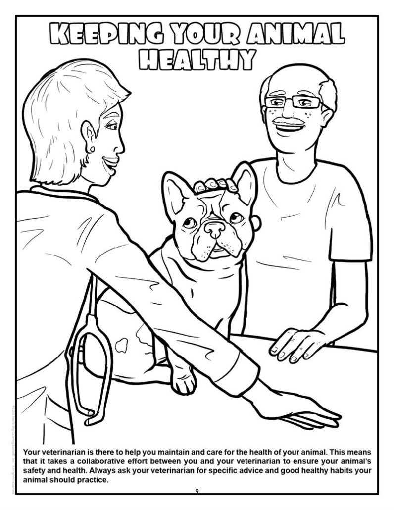 Veterinarian imprint coloring book