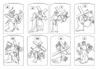 Via crucis para colorear ppt