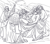 Dibujos de viacrucis de jesãºs estaciones de la cruz para colorear