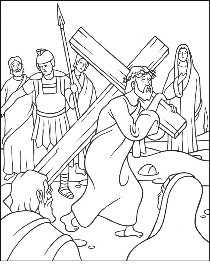 Libro para colorear el vãa crucis con jesãºs para imprimir y online