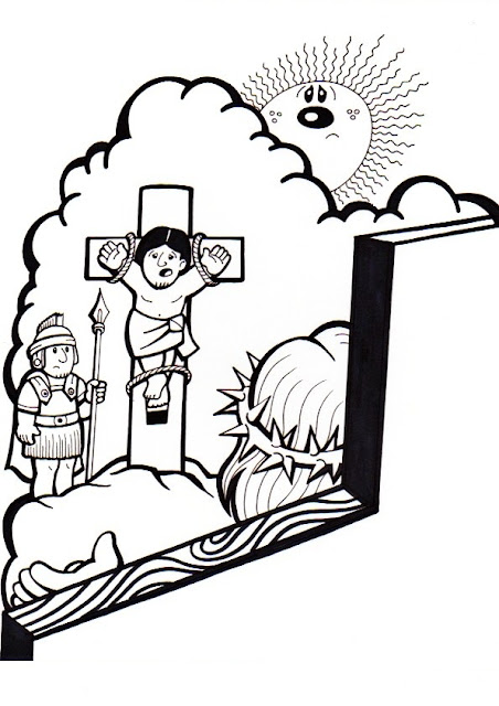 La catequesis el blog de sandra vãa crucis para colorear los niãos de catequesis