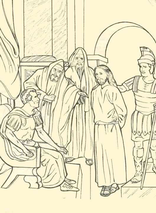 I estacion vãa crucis dibujos hojas para dibujar