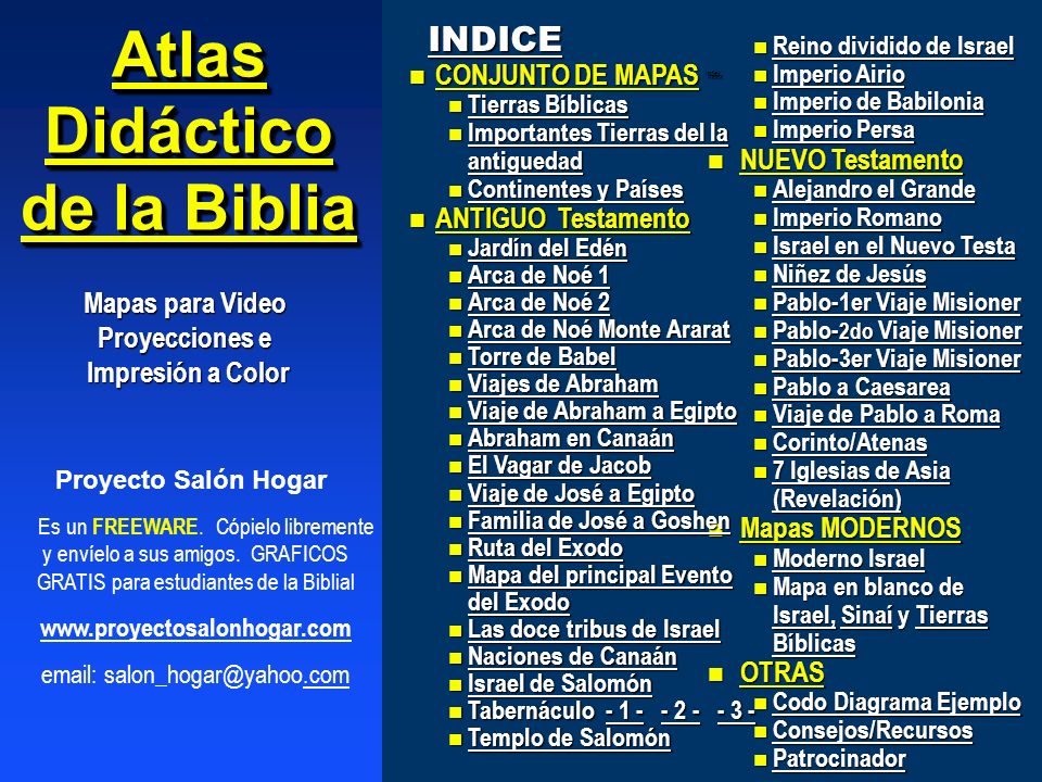Atlas didãctico de la biblia
