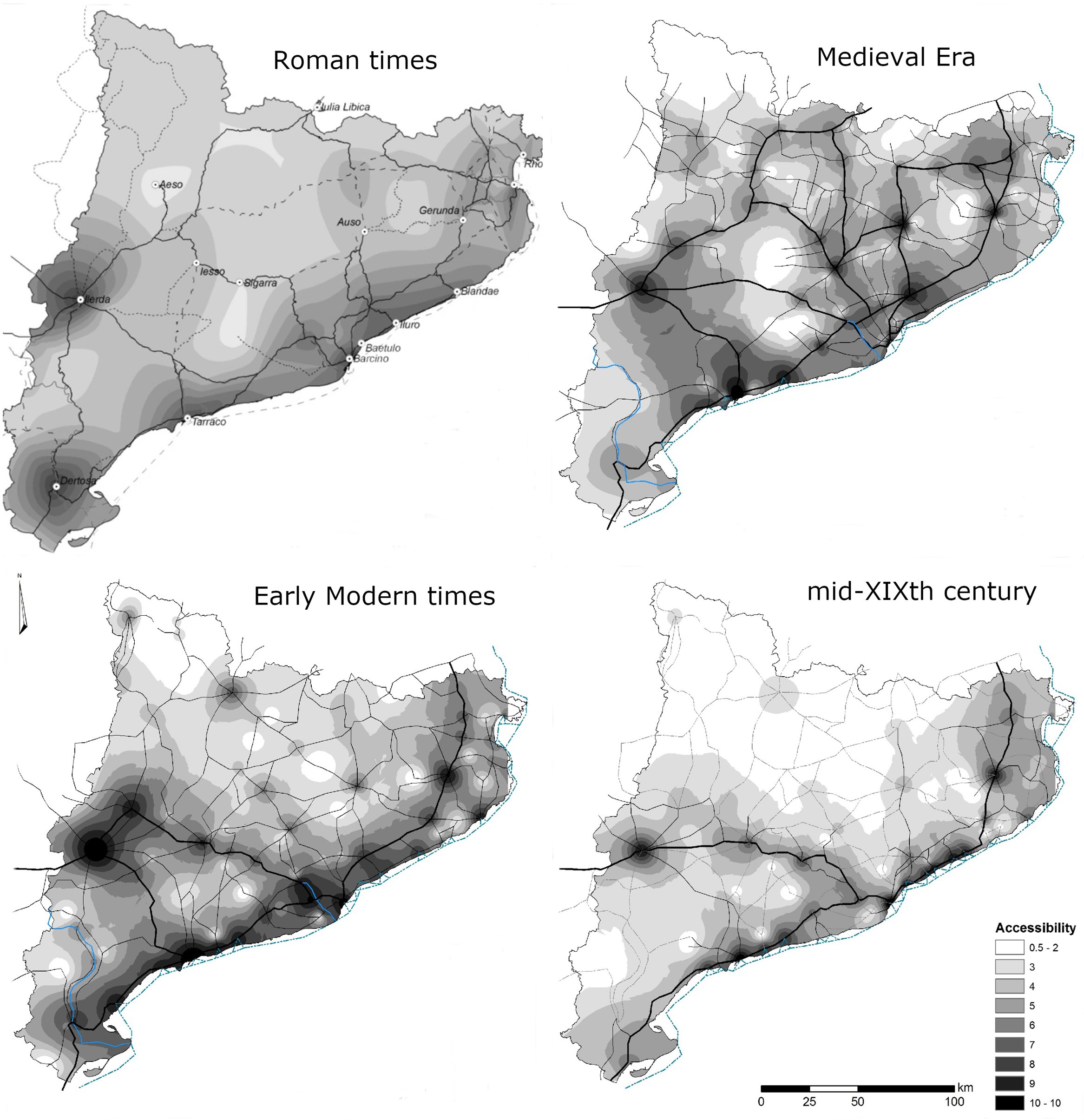 The role of politics in the historical transport networks of the iberian peninsula and the pyrenees from roman times to the nineteenth century social science history core