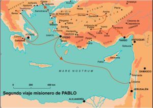 Los viaj de san pablo â entre los aãos al apostol biblia misionero