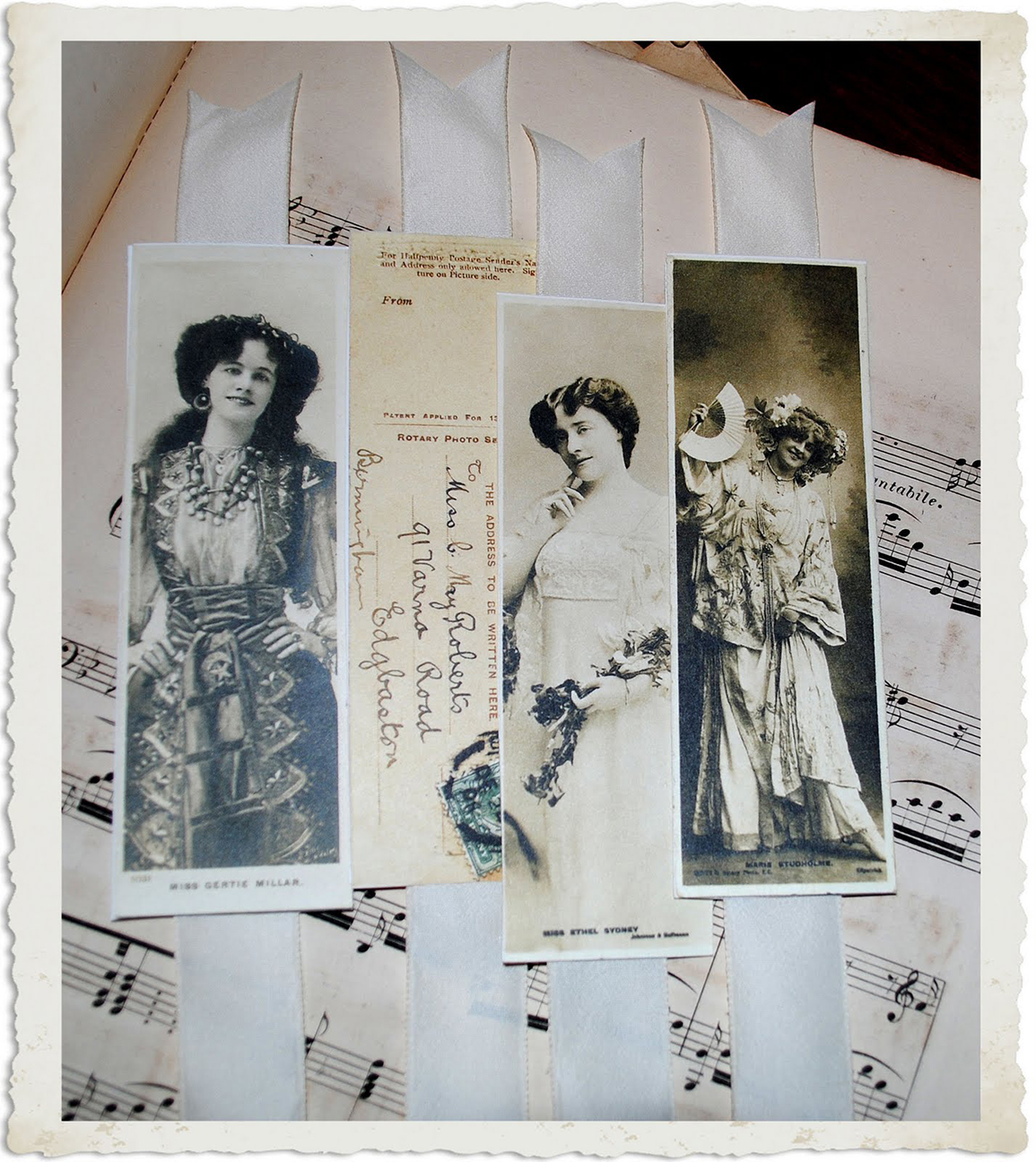 Diy printable paper actress bookmarks