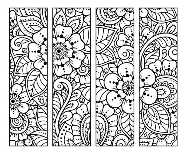Bookmark template stock illustrations royalty