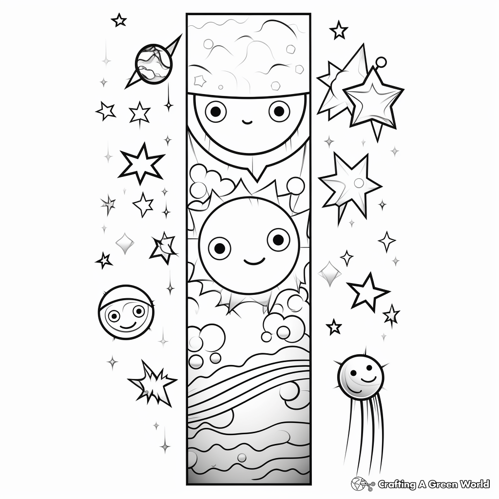 Bookmark coloring pages