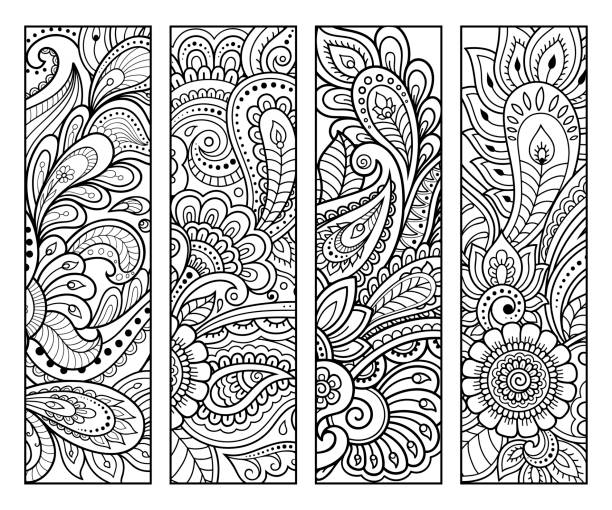 Bookmark template stock illustrations royalty