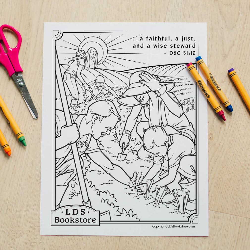 A wise steward coloring page