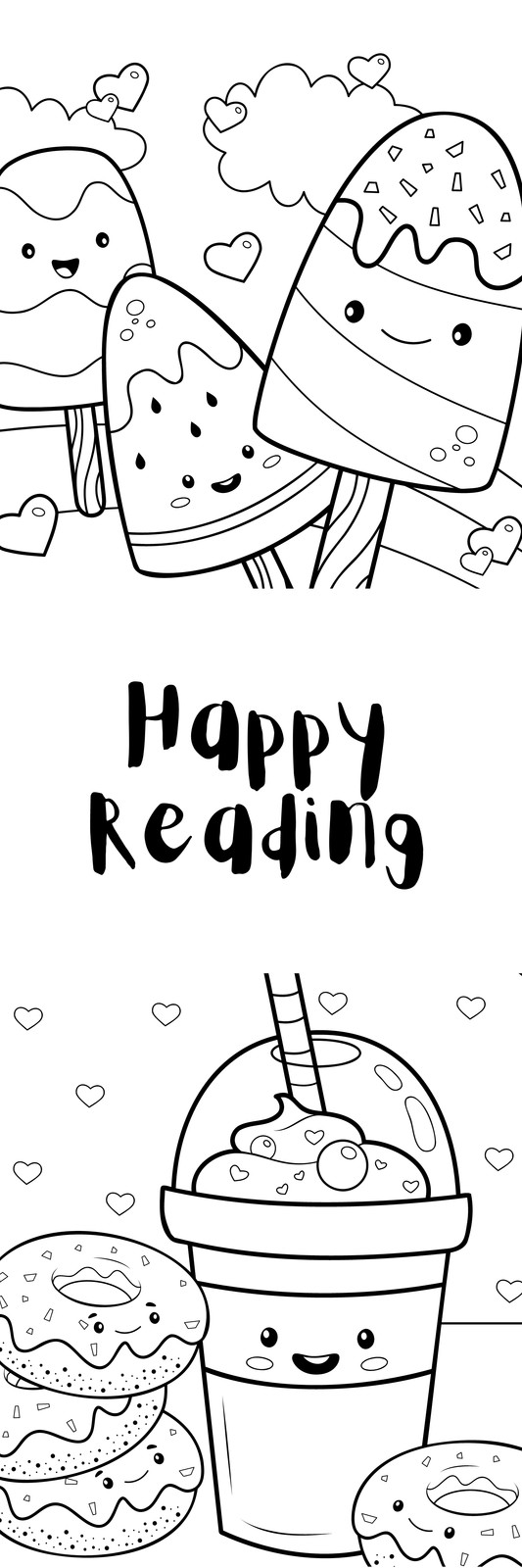 Free custom printable coloring bookmark templates