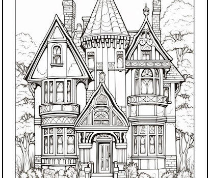 Tag house coloring page print it free