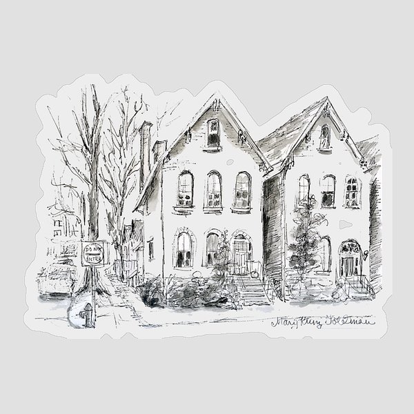 Victorian street scene stickers for sale