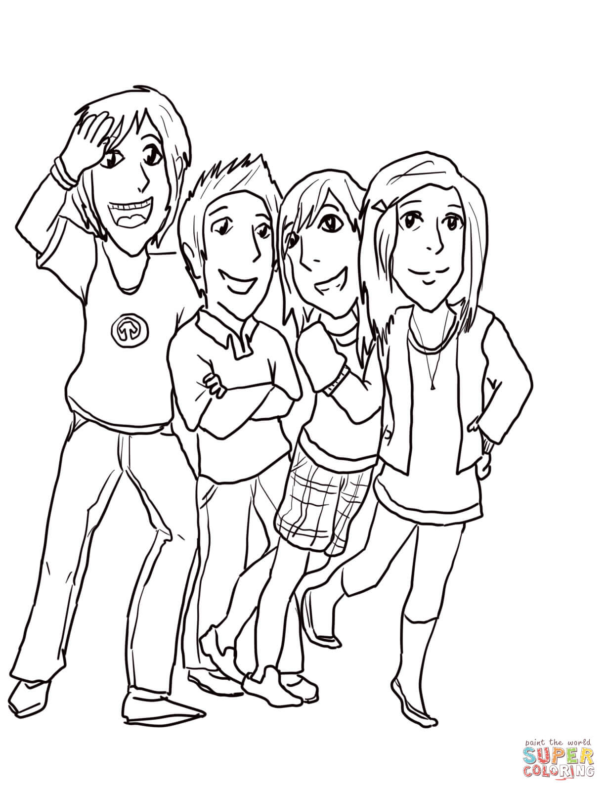 Gibby freddie sam and carla coloring page free printable coloring pages