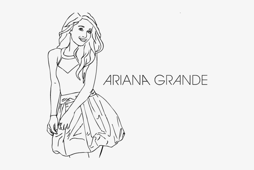 Ariana grande coloring page coloringcrew ariana grande