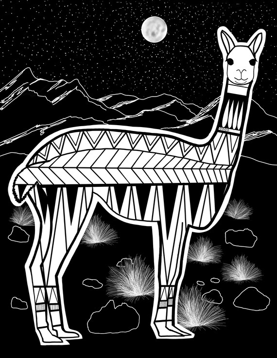 Minimalist easy vicuna printable alphabet coloring pages for adult