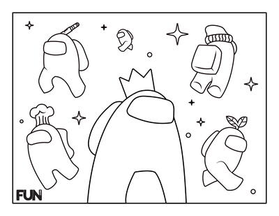 Video game coloring pages