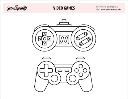 Console your bored gamer with these video game coloring pages