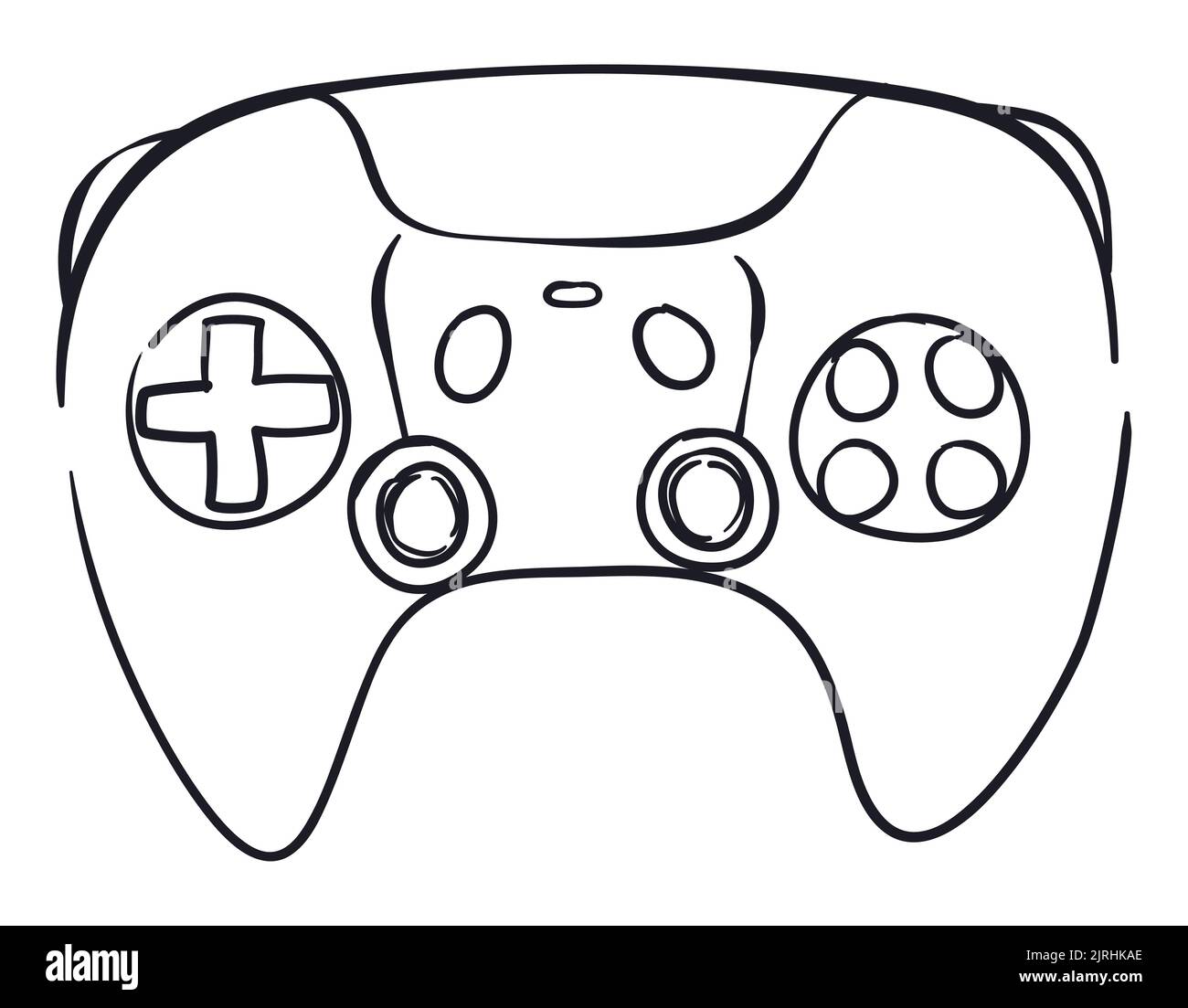 Video game controller sketch hi