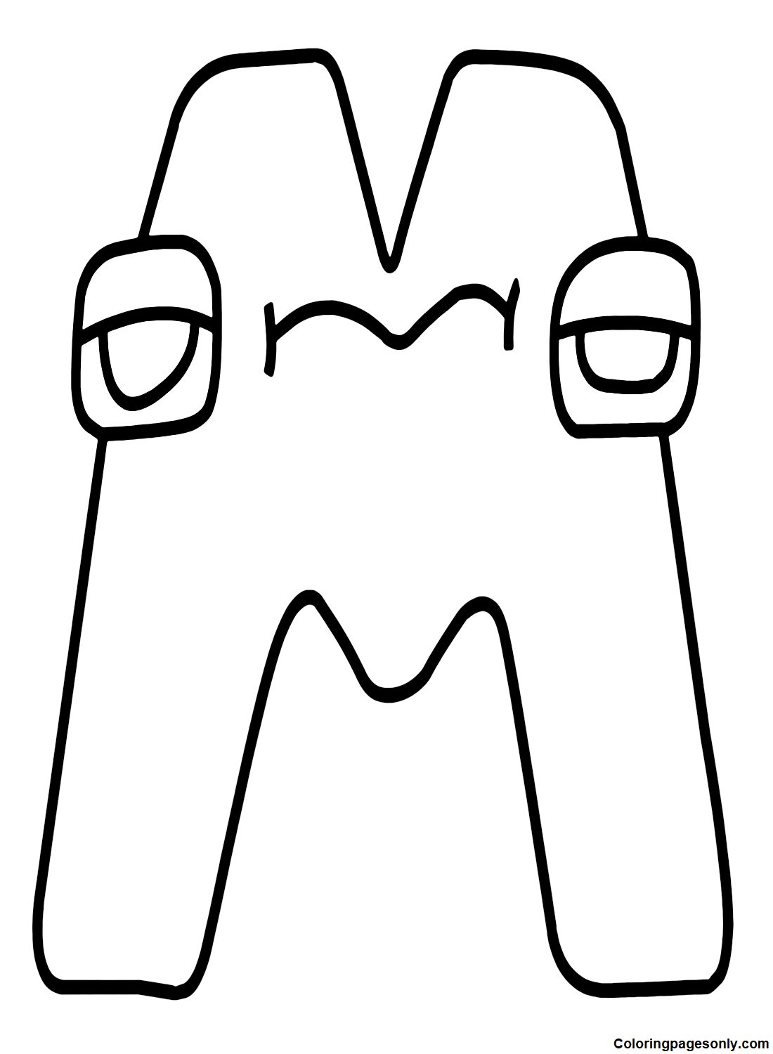 Alphabet lore coloring pages printable for free download