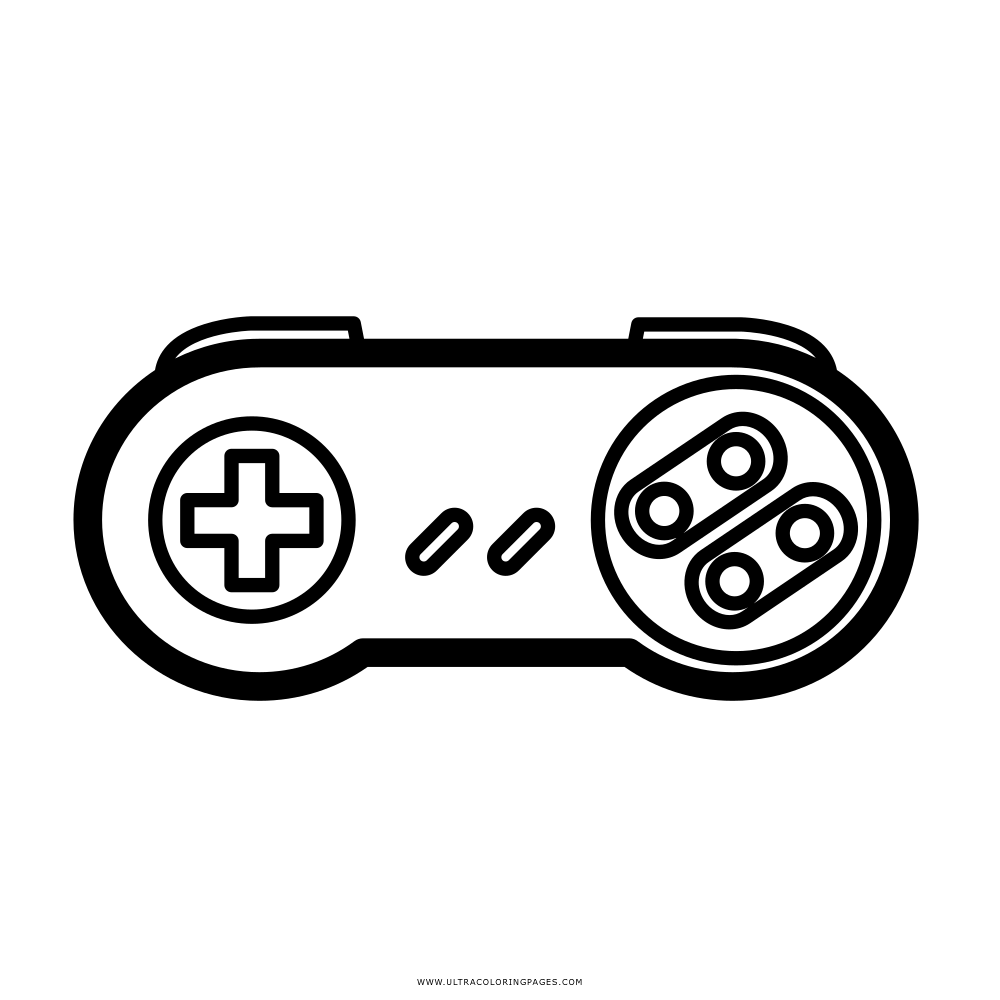Video game controller coloring page