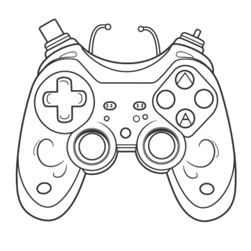 Coloring page of video game controllers ring drawing controller drawing video game controller drawing png transparent image and clipart for free download