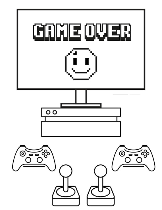 Gaming coloring pages gaming pdf gaming printables gamer coloring pages gaming activity sheets gaming coloring video game coloring
