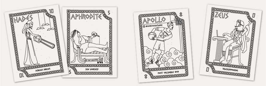 Coloring pages pandoras box card game