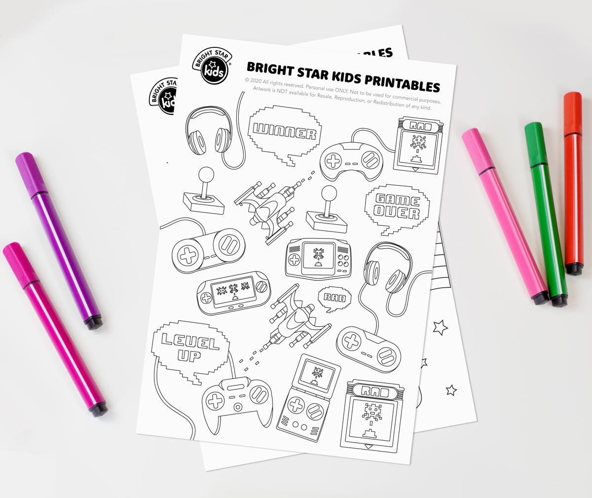 Free printable coloring pages video games