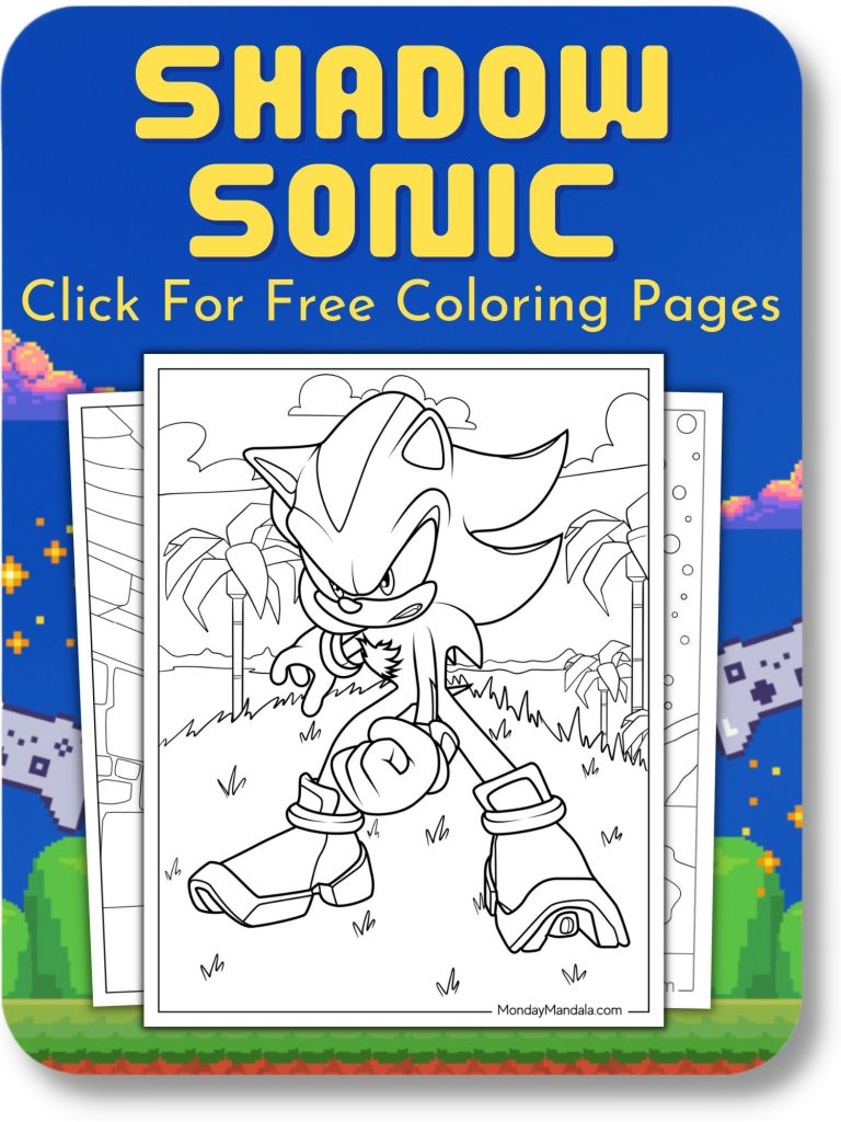 Video game coloring pages free pdf printables