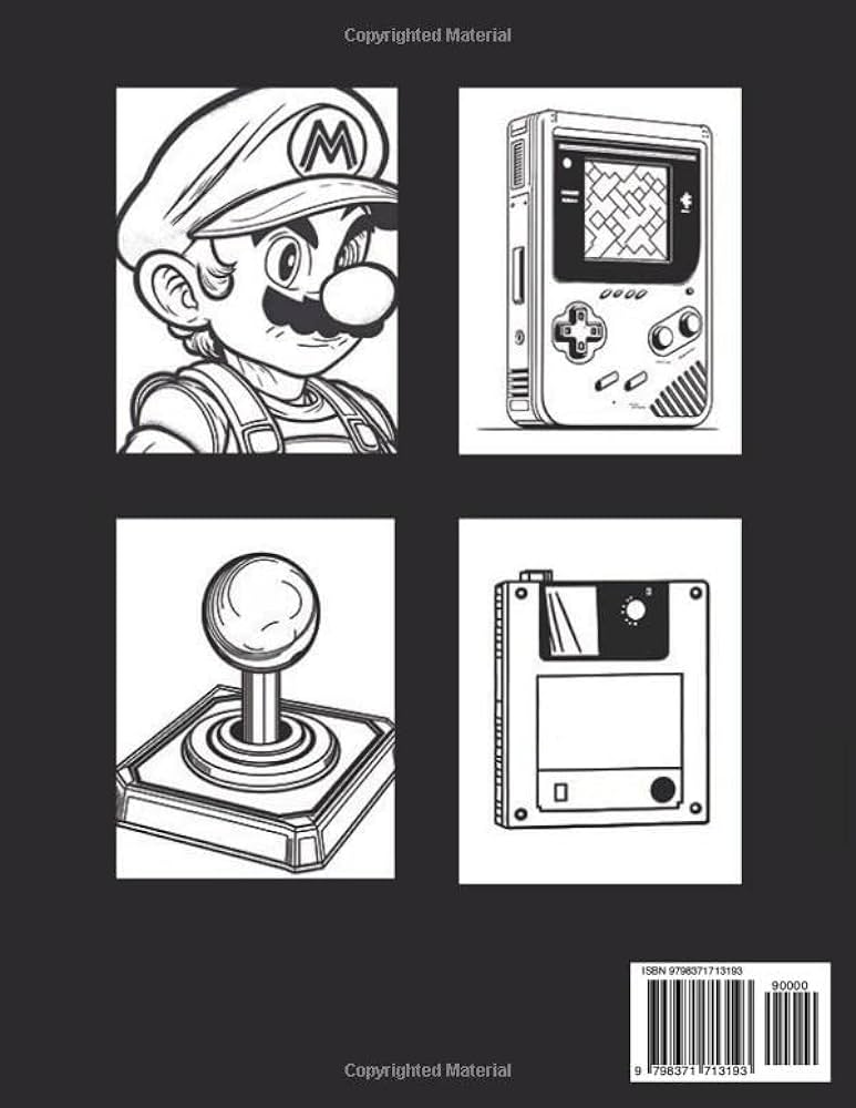 Retro video games coloring book the best gift for gamers that love arcade games retro consoles and old controllers sanders gregory books