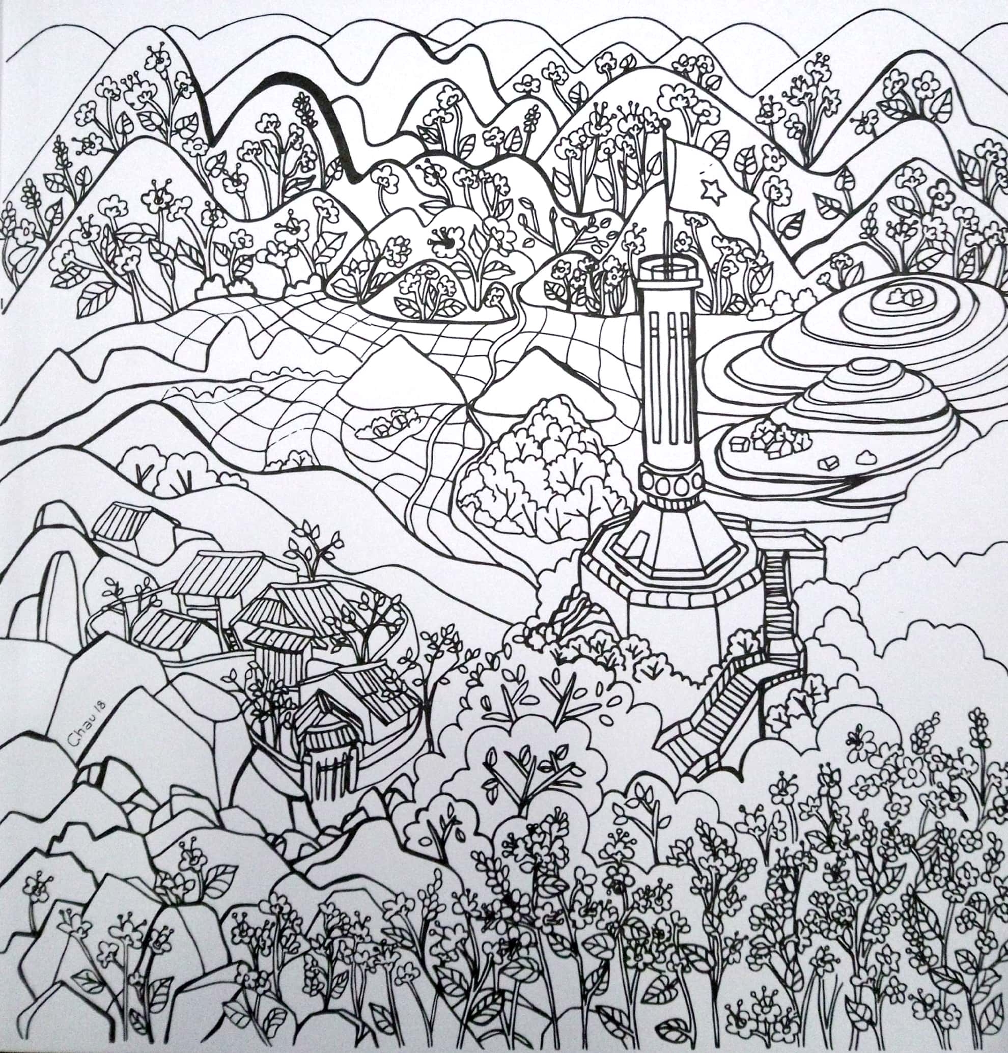 Sãch wonderful vietnam coloring book