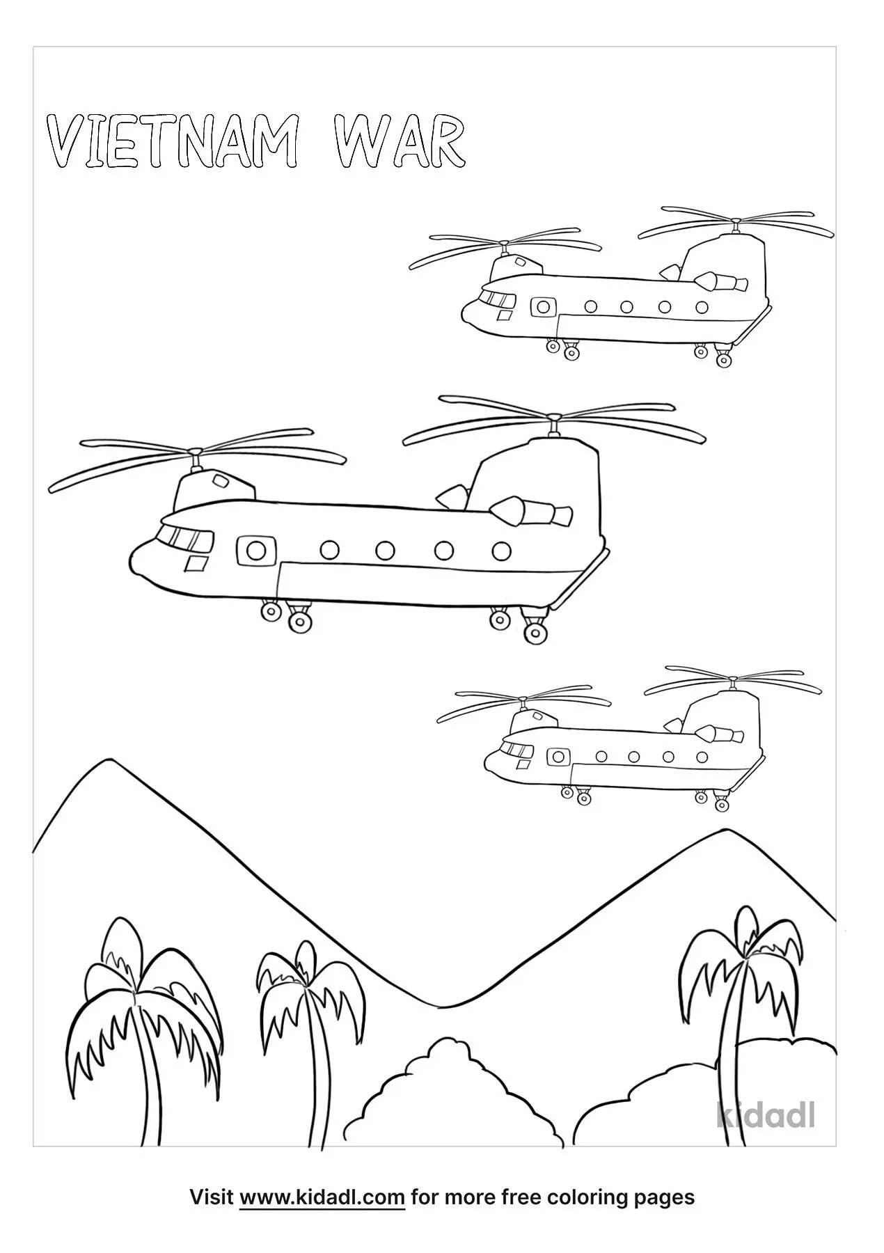 Free vietnam war coloring page coloring page printables