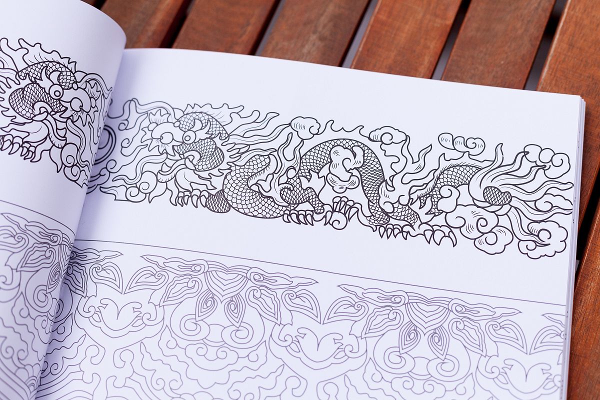 Hoa van dai viet a very vietnam take on adult coloring books